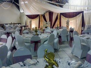 Indoor wedding reception